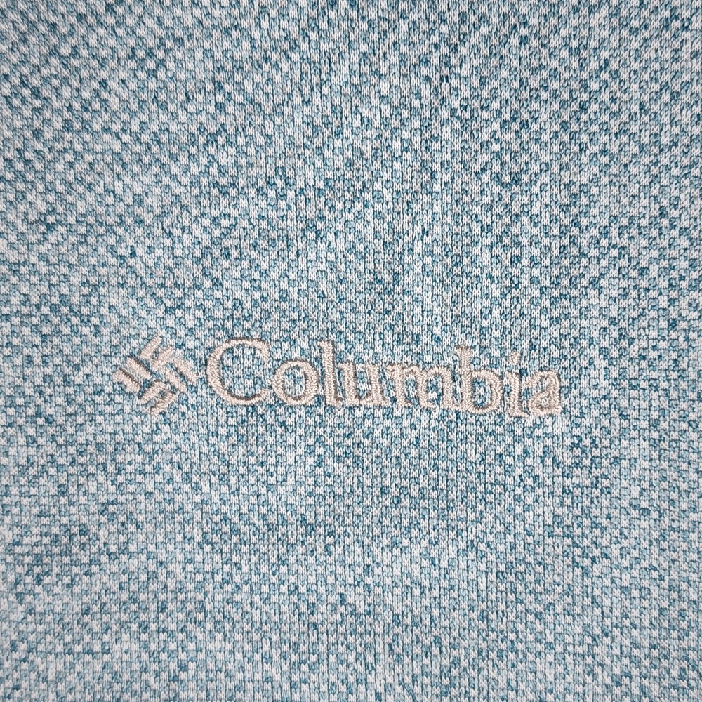Columbia Polo Shirt Mens XL Blue Sun Protect Short Sleeve Excellent - Picture 4 of 9